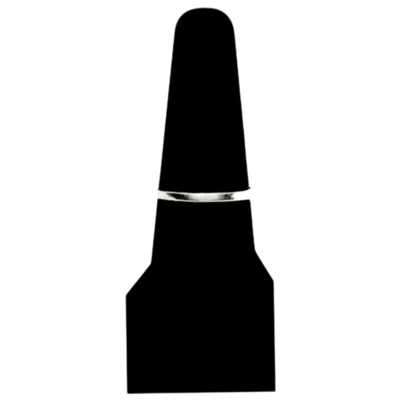 Sterling Silver Ring with Large Multifaceted Clear Topaz – Size 7.5 - Picture 6 of 6